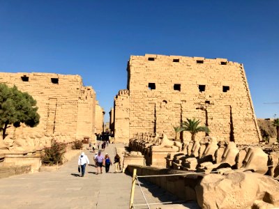 The Unfinished Pylon, Karnak Temple, Luxor, LG, EGY 