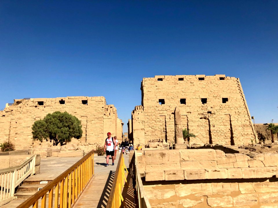 The Unfinished Pylon, Karnak Temple, Luxor, LG, EGY 