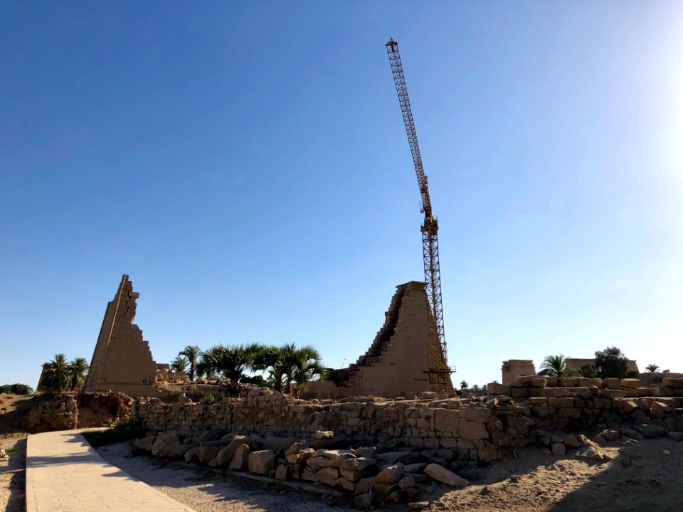 Pylon Remnant, Precinct of Amun-Ra, Karnak Temple, Luxor, … 
