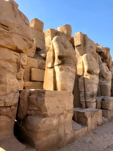 Ruined Statues, Precinct of Amun-Ra, Karnak Temple, Luxor,… 