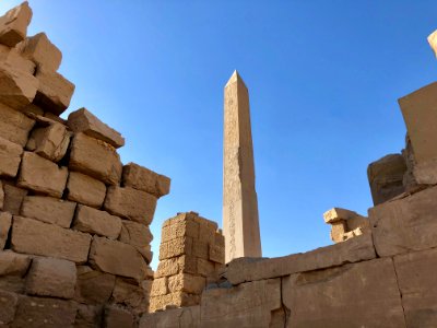 Obelisk, Central Crossing, Karnak Temple, Luxor, LG, EGY 