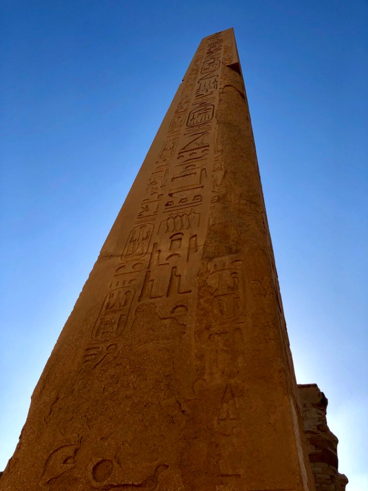 Obelisk Detail, Central Crossing, Karnak Temple, Luxor, LG… 
