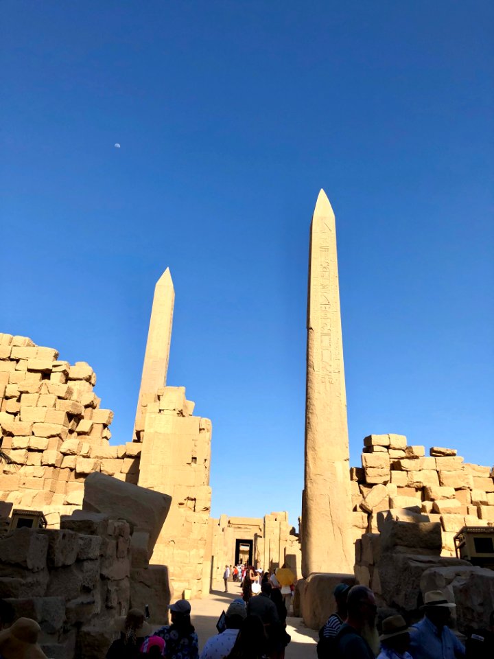 Obelisks, Central Crossing, Karnak Temple, Luxor, LG, EGY 