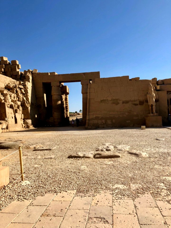 Great Forecourt, Karnak Temple, Luxor, LG, EGY 