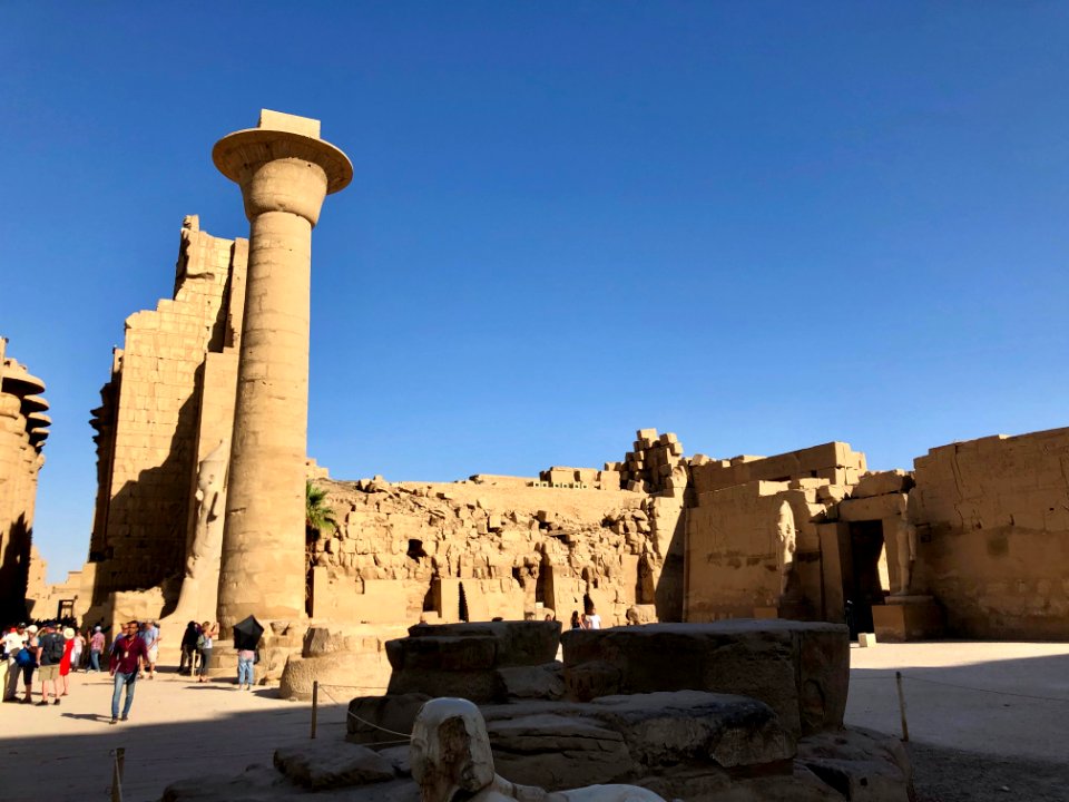 Great Forecourt, Karnak Temple, Luxor, LG, EGY 