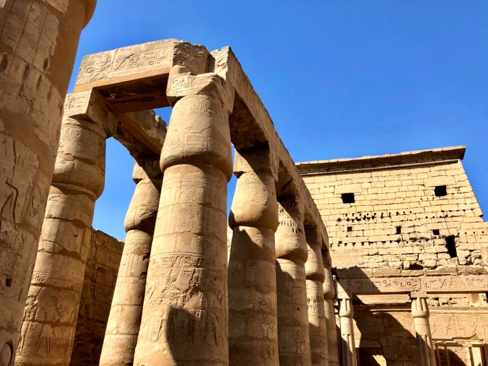 Great Court of Ramses II, Luxor Temple, Luxor, LG, EGY 