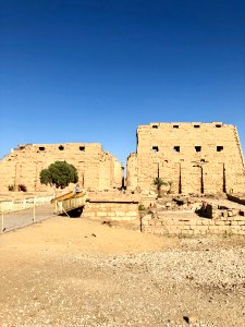 The Unfinished Pylon, Karnak Temple, Luxor, LG, EGY 