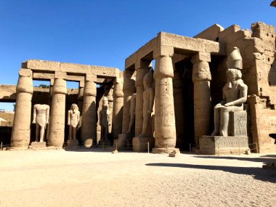 Great Court of Ramses II, Luxor Temple, Luxor, LG, EGY 
