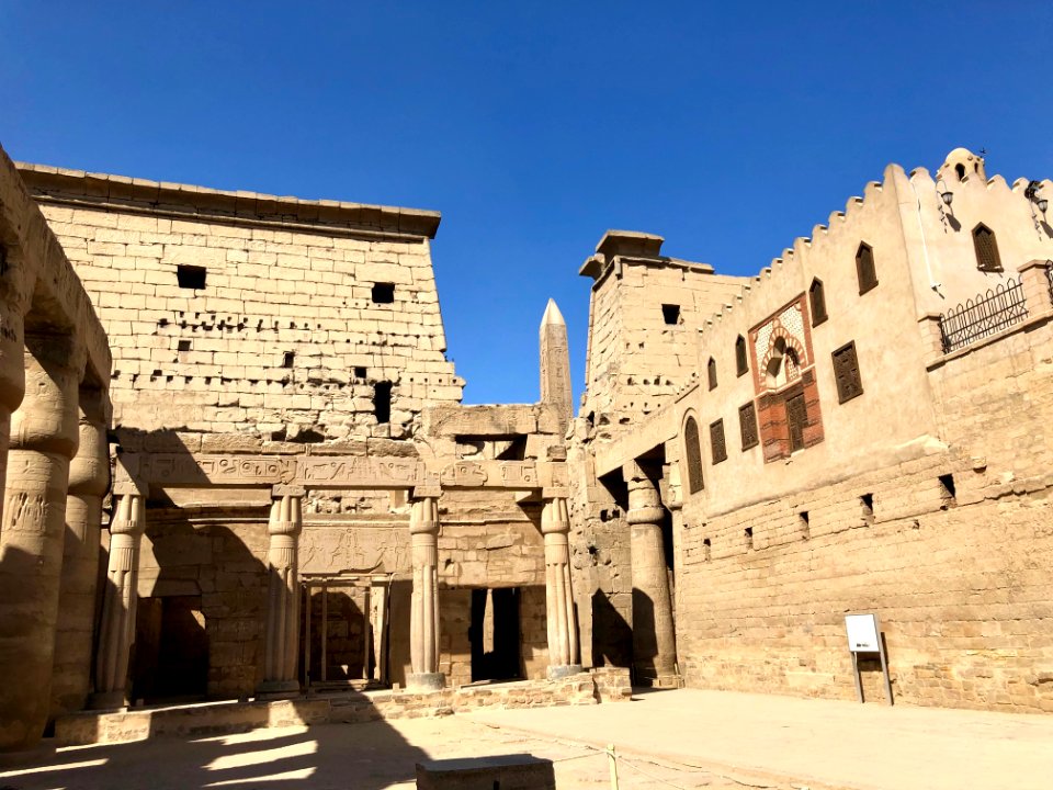 Great Court of Ramses II, Luxor Temple, Luxor, LG, EGY 