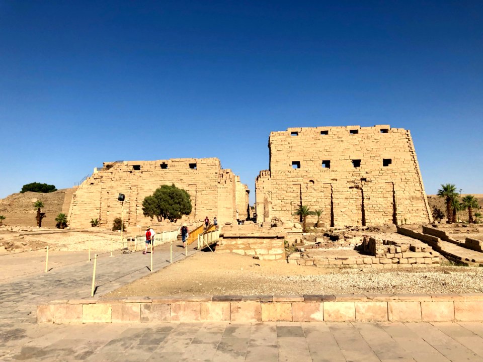 Unfinished Pylon, Karnak Temple, Luxor, LG, EGY 