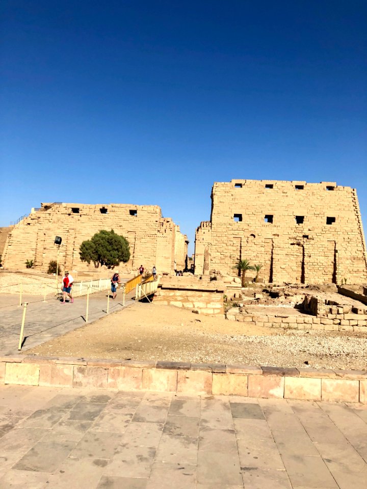 The Unfinished Pylon, Karnak Temple, Luxor, LG, EGY 