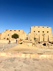 The Unfinished Pylon, Karnak Temple, Luxor, LG, EGY 