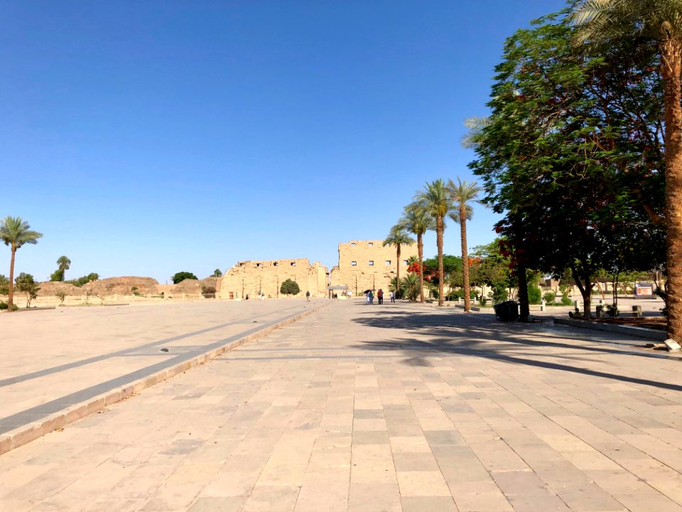 Entrance Plaza, Karnak Temple, Luxor, LG, EGY 
