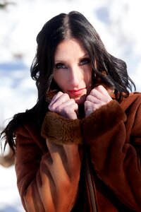 Beauty model winter