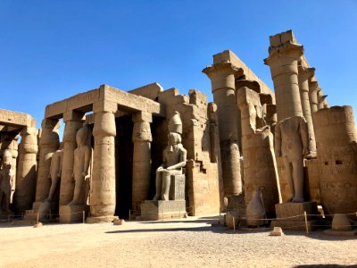 Great Court of Ramses II, Luxor Temple, Luxor, LG, EGY 
