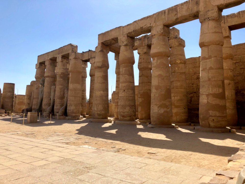 Great Court of Ramses II, Luxor Temple, Luxor, LG, EGY 
