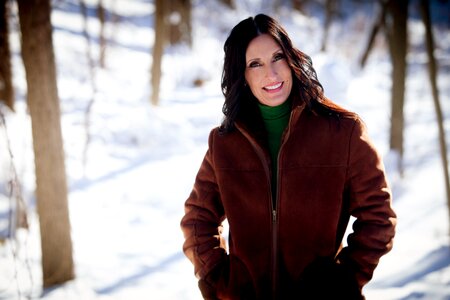 Beauty model winter