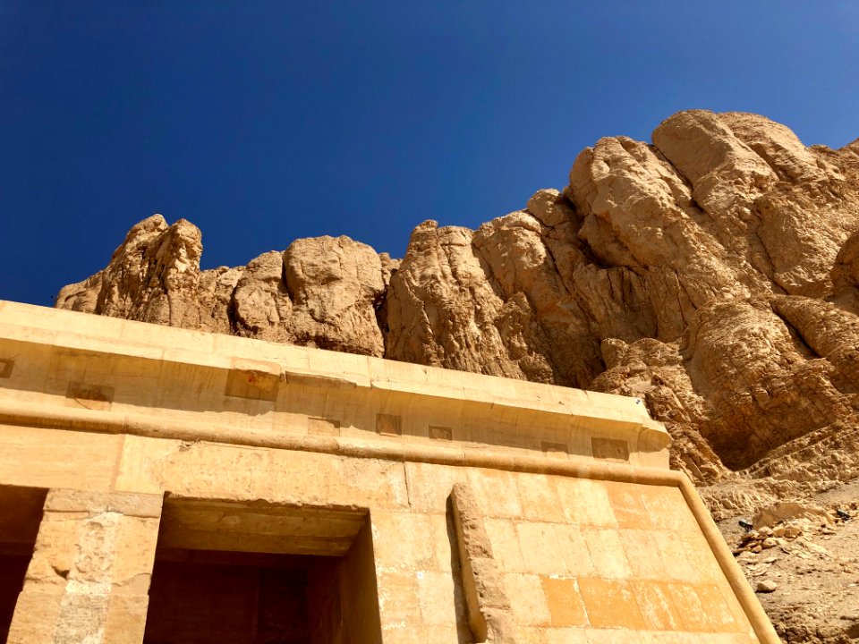 Mountain from Mortuary Temple of Hatshepsut, Luxor, LG, EG… 