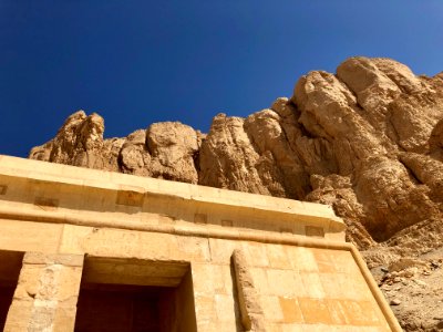 Mountain from Mortuary Temple of Hatshepsut, Luxor, LG, EG… 