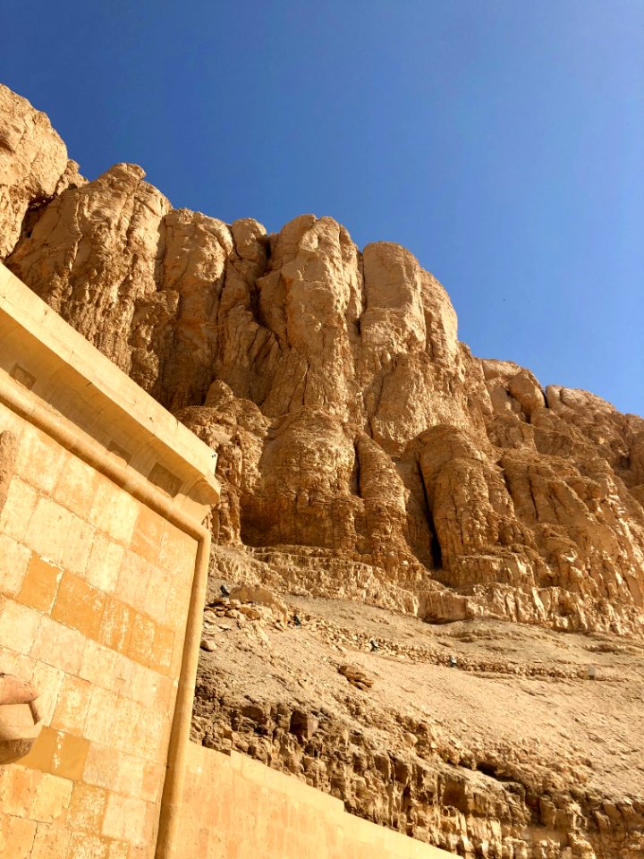 Mountain from Mortuary Temple of Hatshepsut, Luxor, LG, EG… 