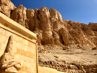 Mountain from Mortuary Temple of Hatshepsut, Luxor, LG, EG… 
