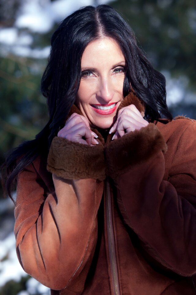 Beauty model winter