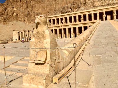 Horus Statue, Mortuary Temple of Hatshepsut, Luxor, LG, EG… 