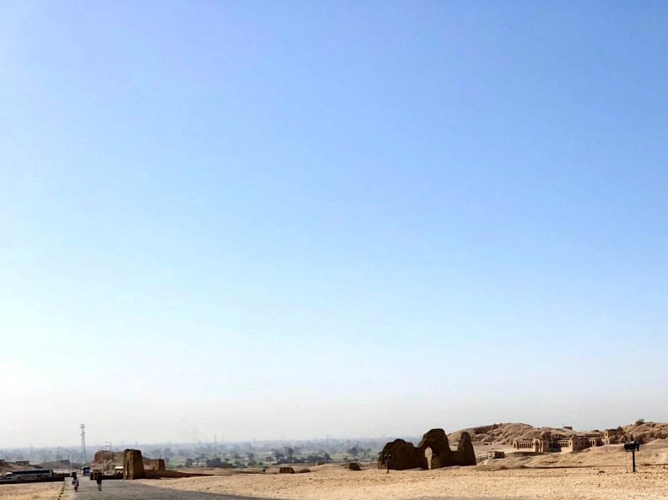 Ruins, Deir al-Bahari, Luxor, LG, EGY 