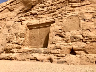Hieroglyphic Carvings, Temple of Hathor and Nefertari, Abu… 