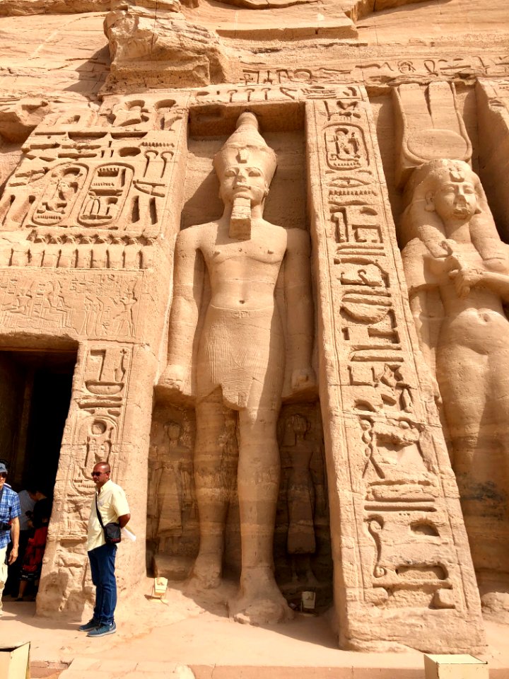 Facade Detail, Temple of Hathor and Nefertari, Abu Simbel,… 