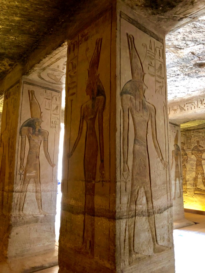 Central Hall, Temple of Hathor and Nefertari, Abu Simbel, … 