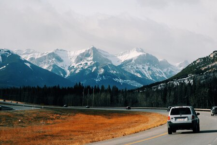 Road snow snow peak photo