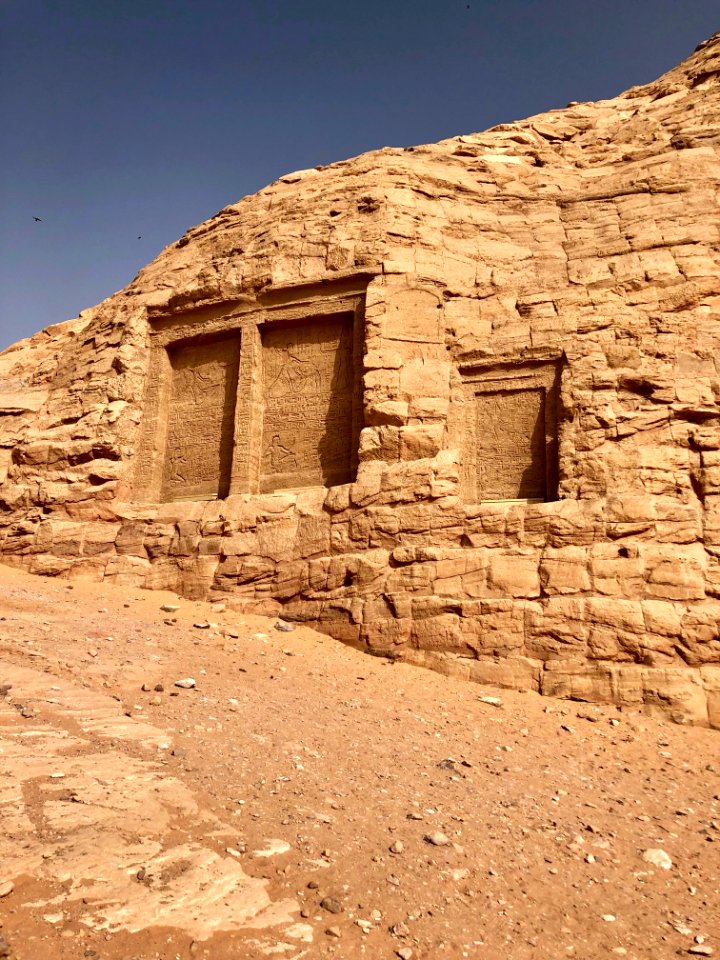 Carved Stone Cliffs, The Great Temple of Ramses II, Abu Si… 