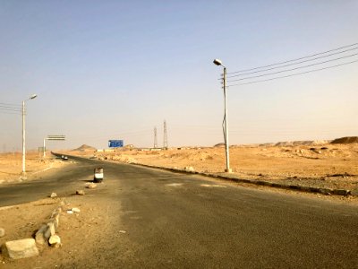 Turnoff to New Valley Governorate, Aswan-Abu Simbel Road, … 