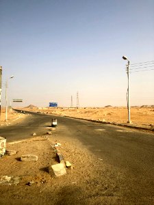 Turnoff to New Valley Governorate, Aswan-Abu Simbel Road, … 