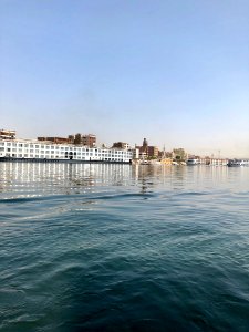 Cruise Ships Along the Corniche, Edfu, AG, EGY 