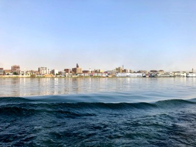 Edfu from the Nile River, Edfu, AG, EGY 