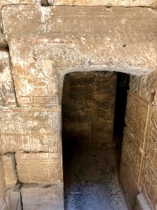 Doorway, Temple of Horus at Edfu, Edfu, AG, EGY 