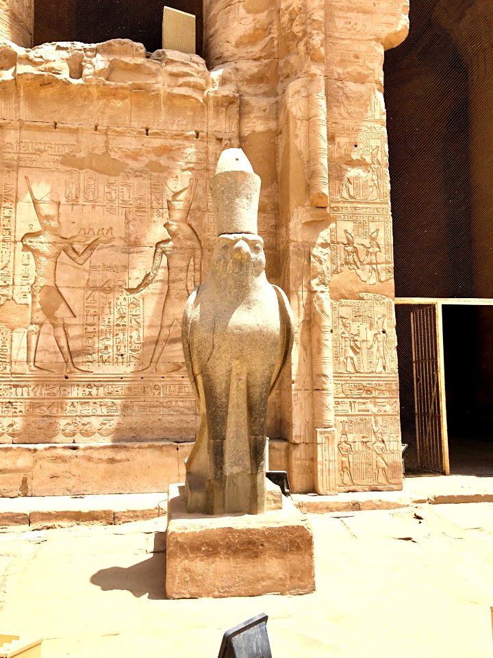 Statue of Horus, Temple of Horus at Edfu, Edfu, AG, EGY 