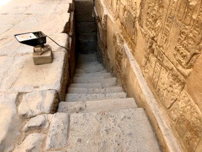 Nilometer, Temple of Horus at Edfu, Edfu, AG, EGY 