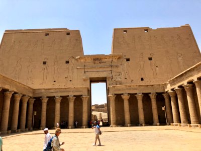 Court of Offerings, Temple of Horus at Edfu, Edfu, AG, EGY… 