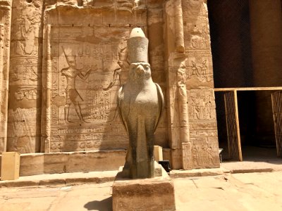 Statue of Horus, Temple of Horus at Edfu, Edfu, AG, EGY 