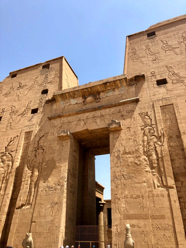 Pylon, Temple of Horus at Edfu, Edfu, AG, EGY 