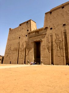 Pylon, Temple of Horus at Edfu, Edfu, AG, EGY 