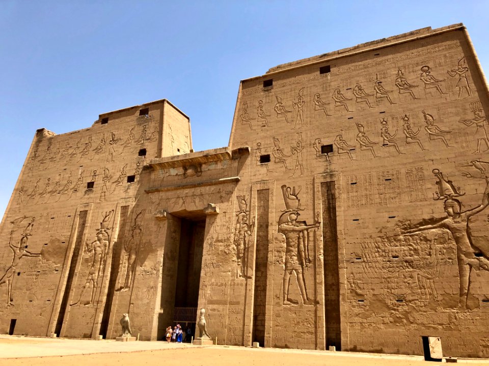 Pylon, Temple of Horus at Edfu, Edfu, AG, EGY 