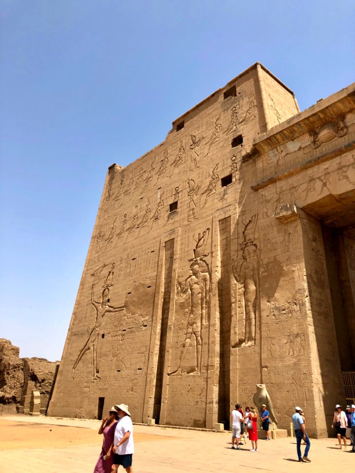 Pylon, Temple of Horus at Edfu, Edfu, AG, EGY 