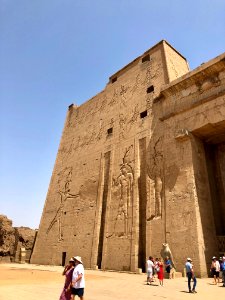 Pylon, Temple of Horus at Edfu, Edfu, AG, EGY 