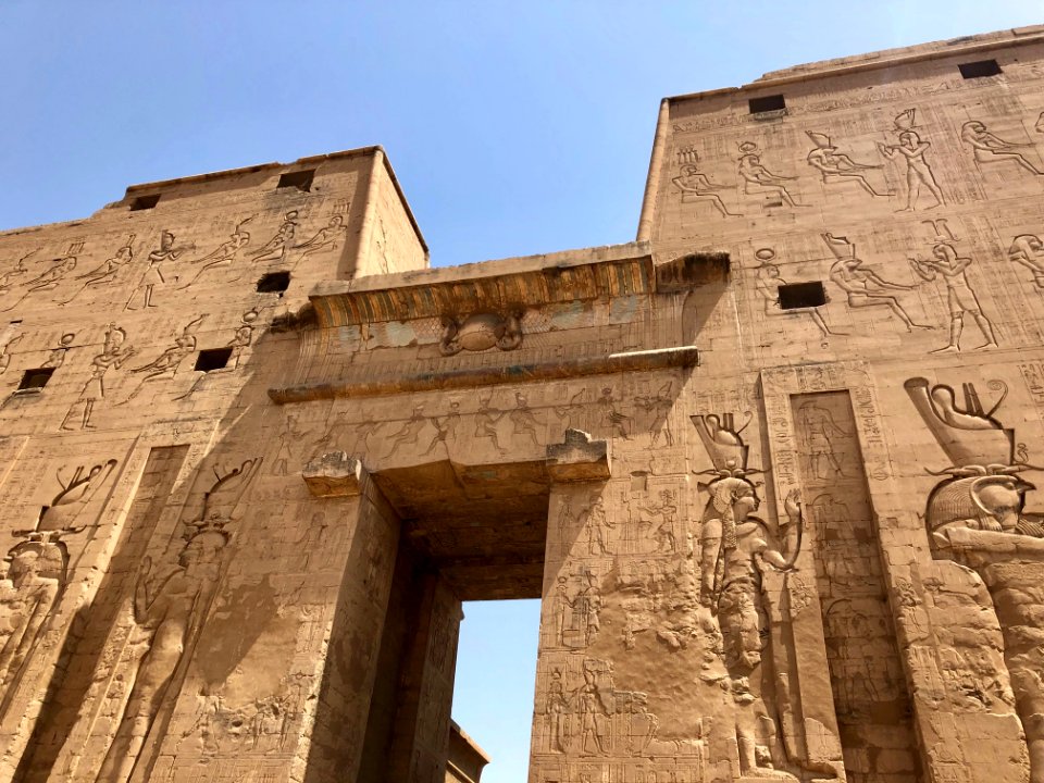 Pylon, Temple of Horus at Edfu, Edfu, AG, EGY 