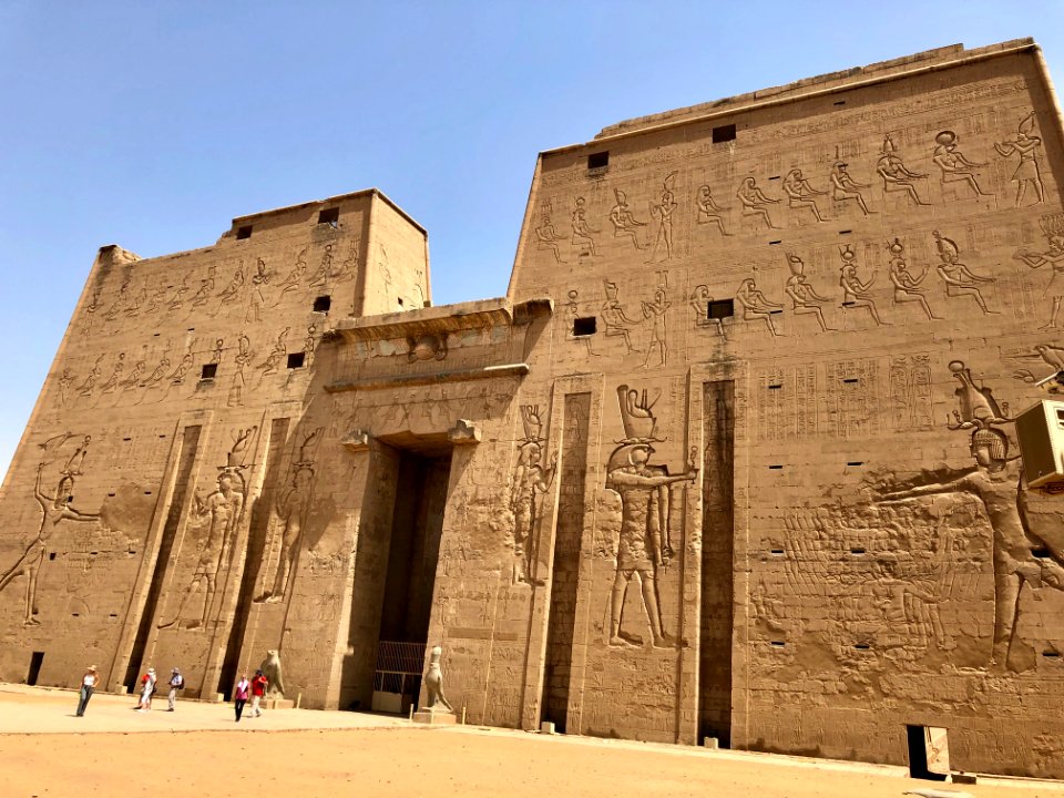 Pylon, Temple of Horus at Edfu, Edfu, AG, EGY 