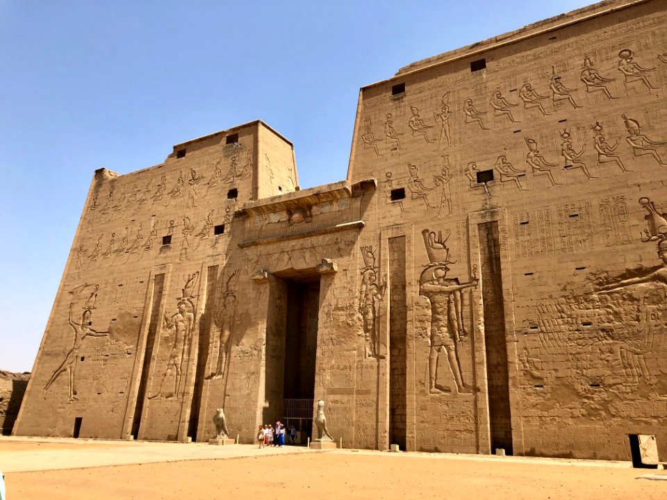 Pylon, Temple of Horus at Edfu, Edfu, AG, EGY 